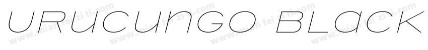 Urucungo Black字体转换